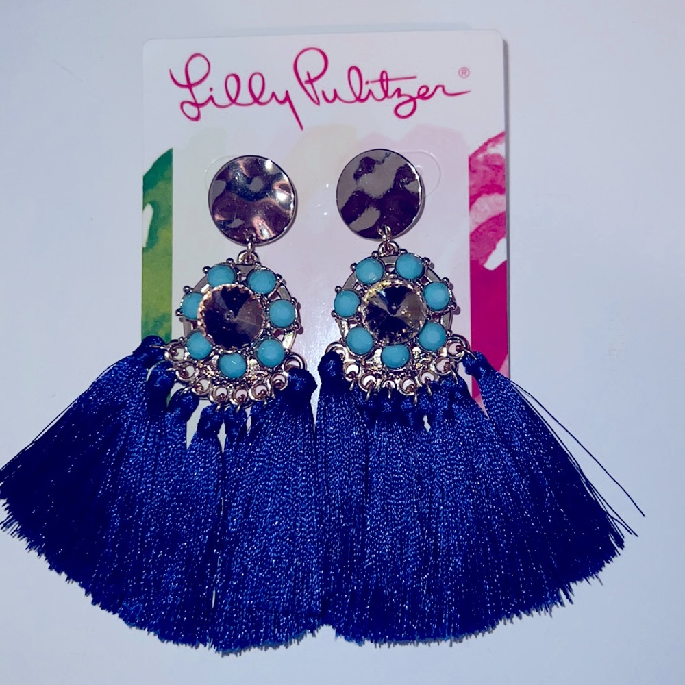 Lilly Pulitzer blue earrings